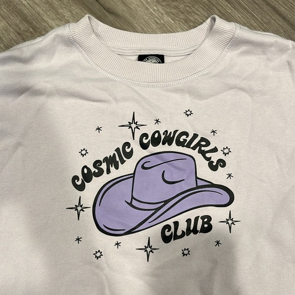 PacSun pastel purple cosmic cowgirl crewneck sweater - Picture 3 of 3